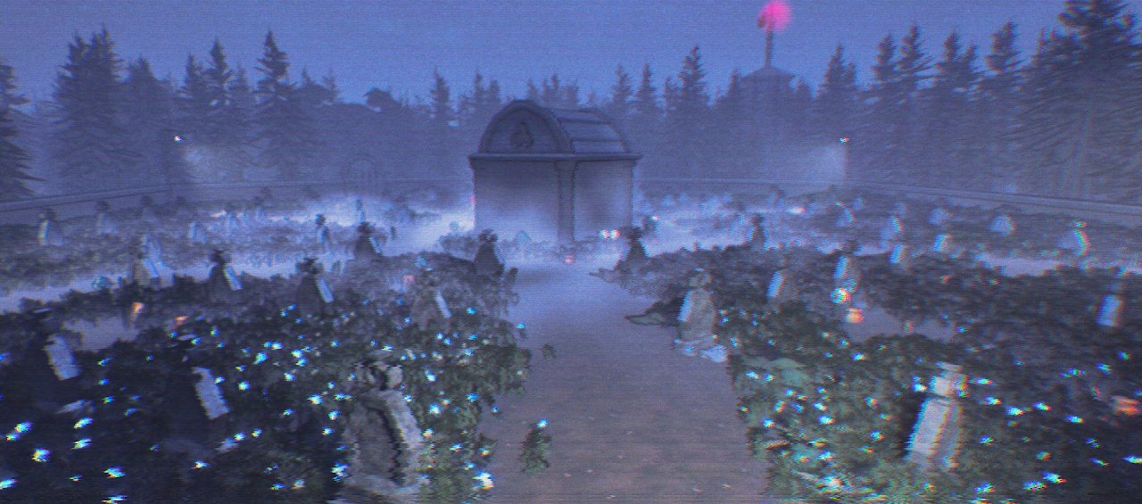 Horror cemetery boss