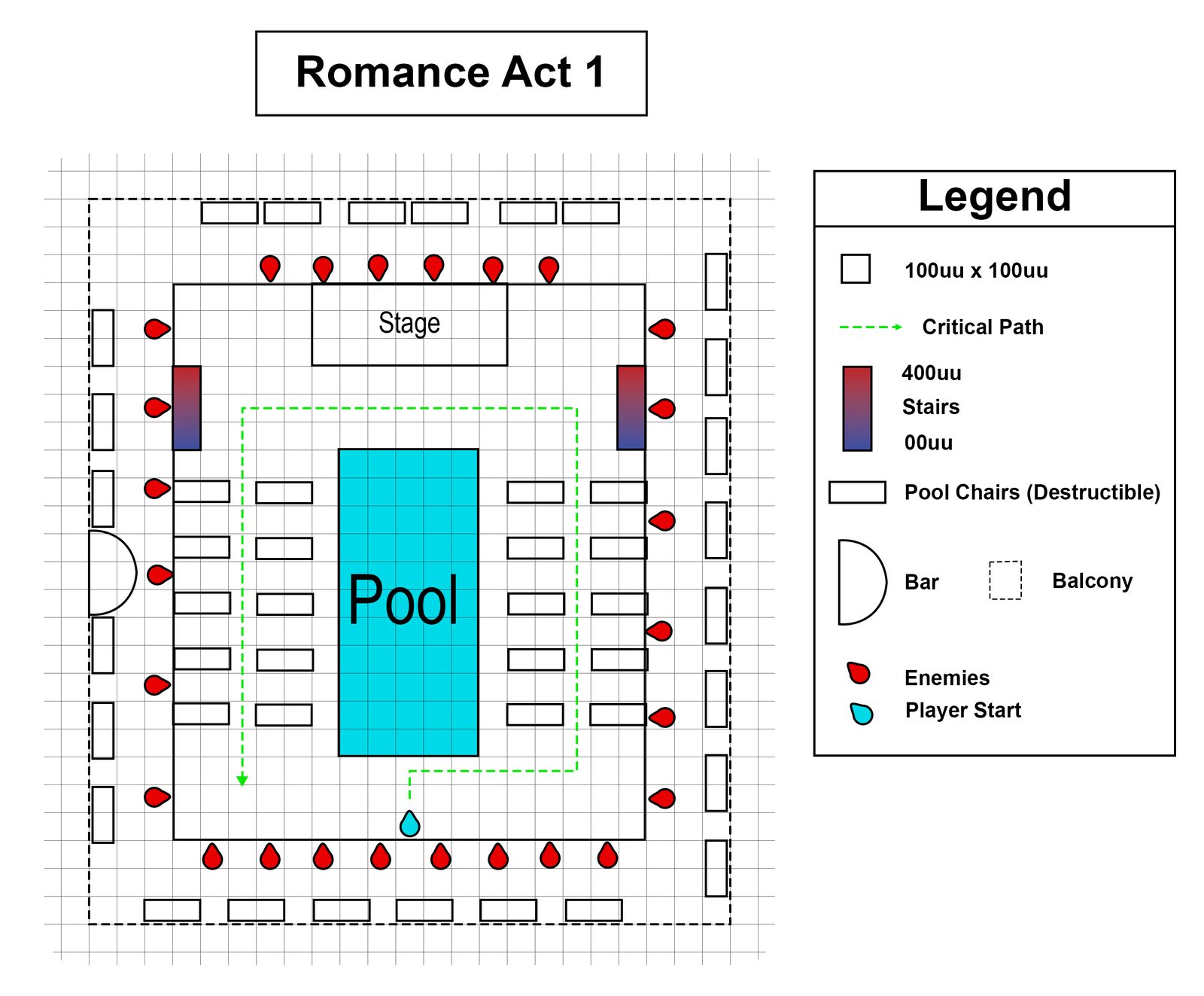 First deck map